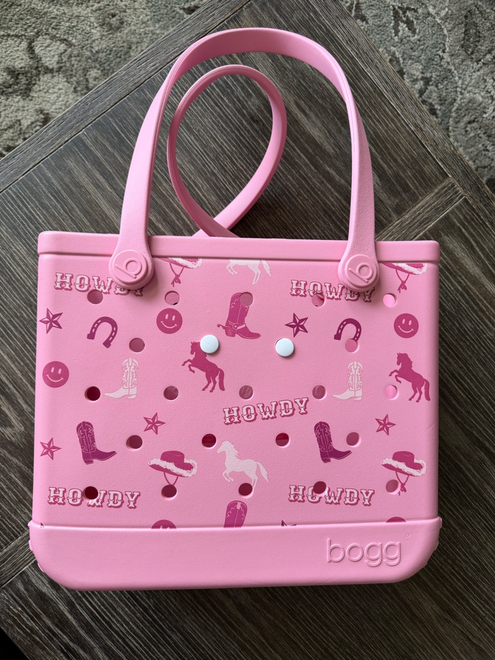 NWT BOGG BAG Howdy Pink Cowgirl Tote